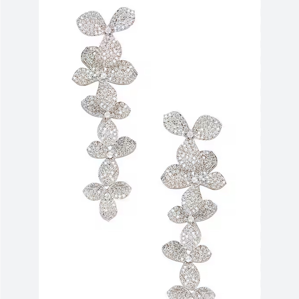Pave Crystal earrings SHASHI/Anthro